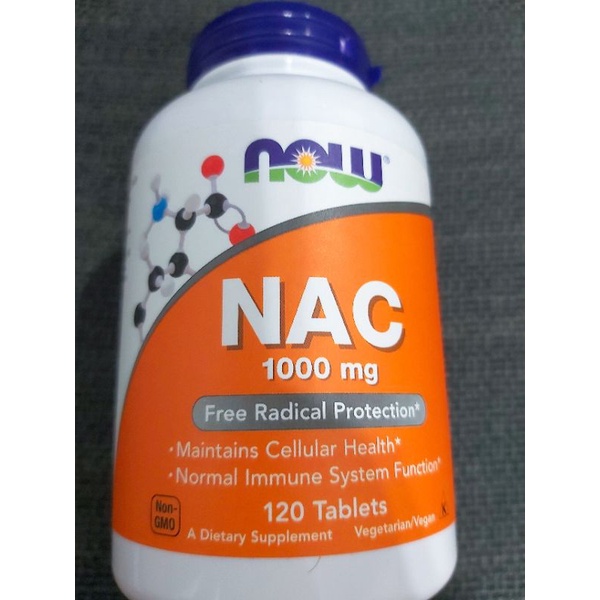 NOW Foods諾奧  NAC  美國進口 1000mg/120粒  乙醯半胱氨酸