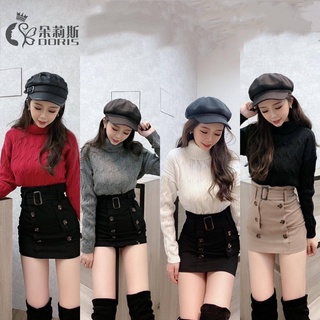 【Doris朵莉斯服飾】(現貨當天出)🩶#1580浪漫愛情印象深刻冬季高領時尚上衣 針織上衣 毛衣 針織B