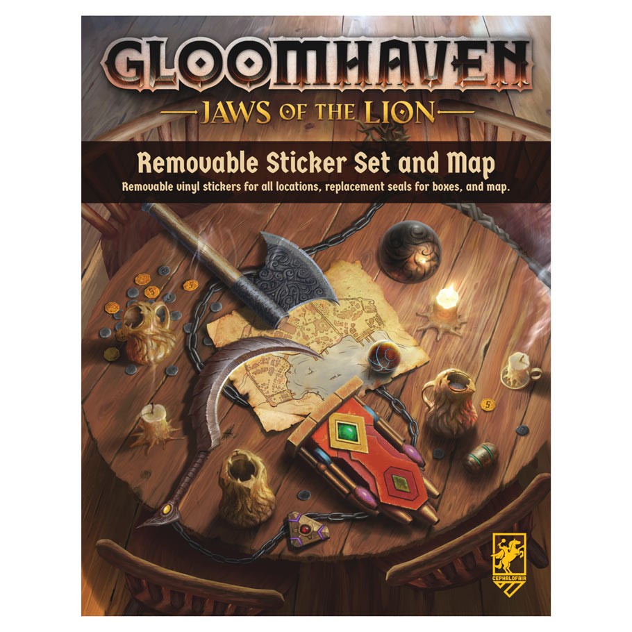 Gloomhaven:Jaws of the Lion Removable stickers幽港迷城:雄獅之顎可移除貼紙