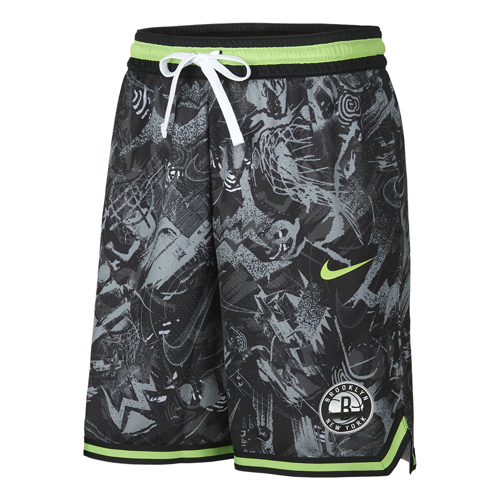 Nike AS SEL BKN M SHORT DNA AOP 男 黑 印花 籃球 短褲 DJ4034-308