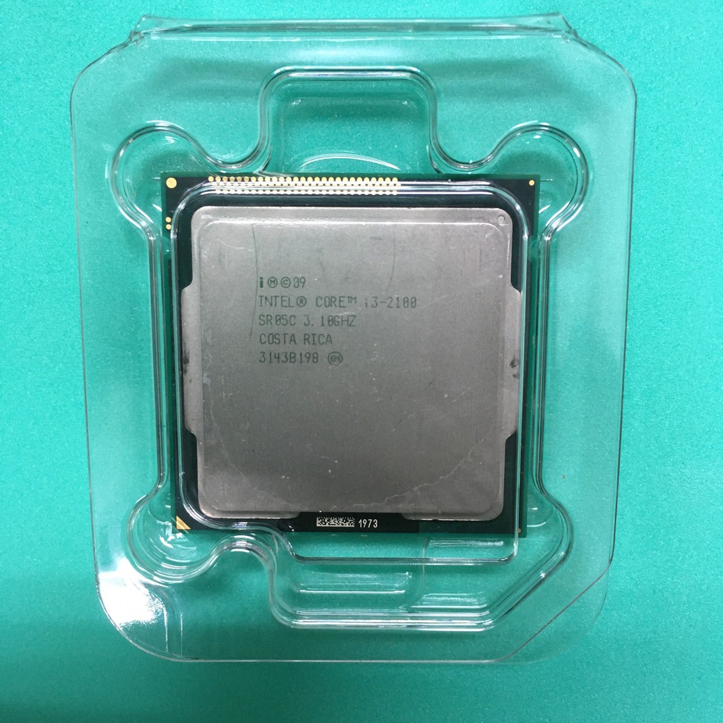 INTEL i3-2100 CPU 處理器（可開機，BIOS可讀取，電容裂2粒）