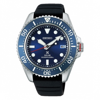 SEIKO SNE593P1《太陽能PROSPEX系列 200M潛水錶》43mm/藍寶水晶鏡面/藍水鬼【第一鐘錶】