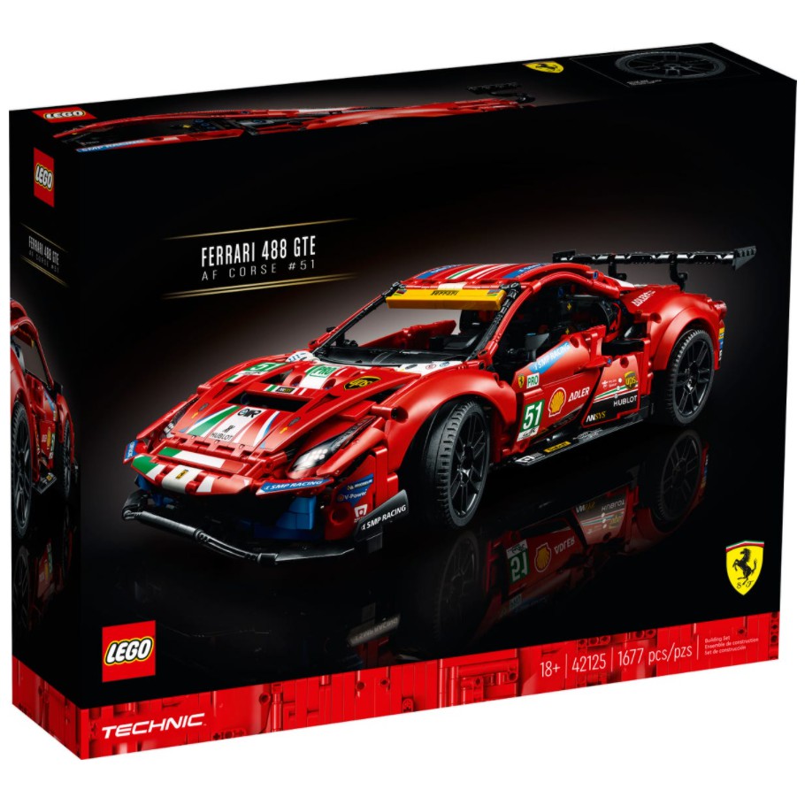 全新 樂高 科技系列 42125 法拉利 Ferrari 488 GTE "AF Corse #51" 42115