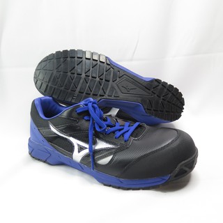 Mizuno LS防護鞋 男款 工作安全鞋 防滑 鋼頭鞋 F1GA200809 黑藍【iSport商城】