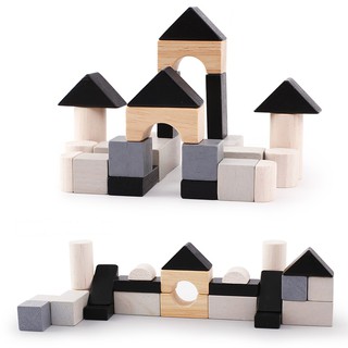 ooh_lala[[台灣現貨]]木製積木益智玩具組 隨身積木 七巧板 益智拼圖 木製積木 玩具