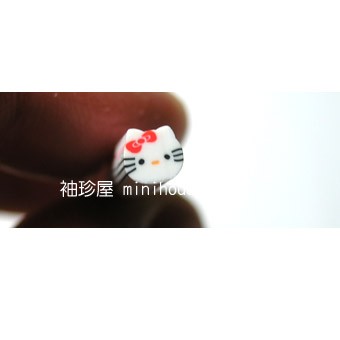 【袖珍屋】點心條軟陶-白貓咪(F1257A0041)