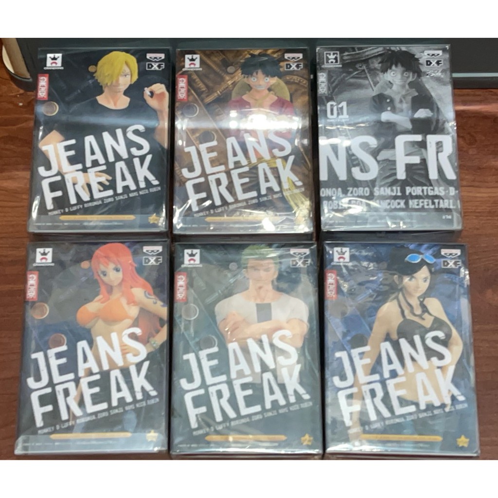 ✭金證澧物✭日本正版 金證 航海王 遊藝場限定 DXF JEANS FREAK 牛仔褲全套 單售 牛仔限定