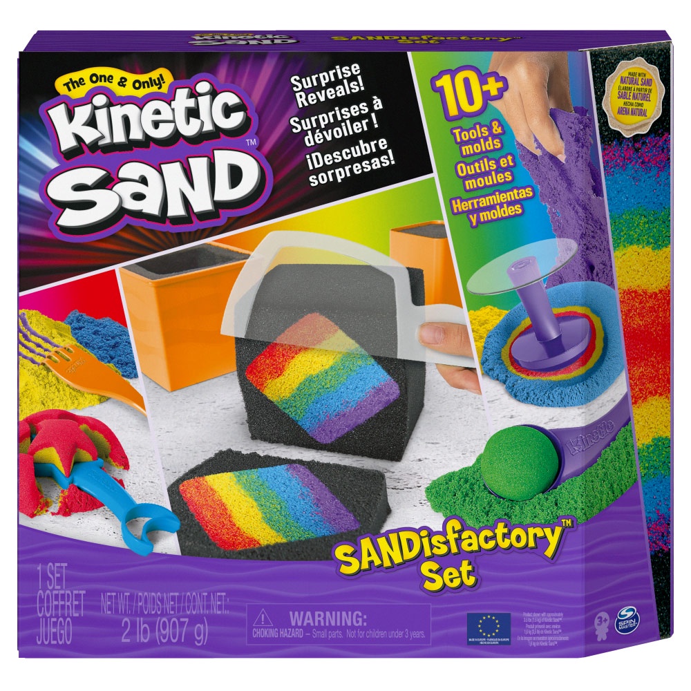 Kinetic Sand-動力沙豪華彩虹遊戲組 瑞典製 907G