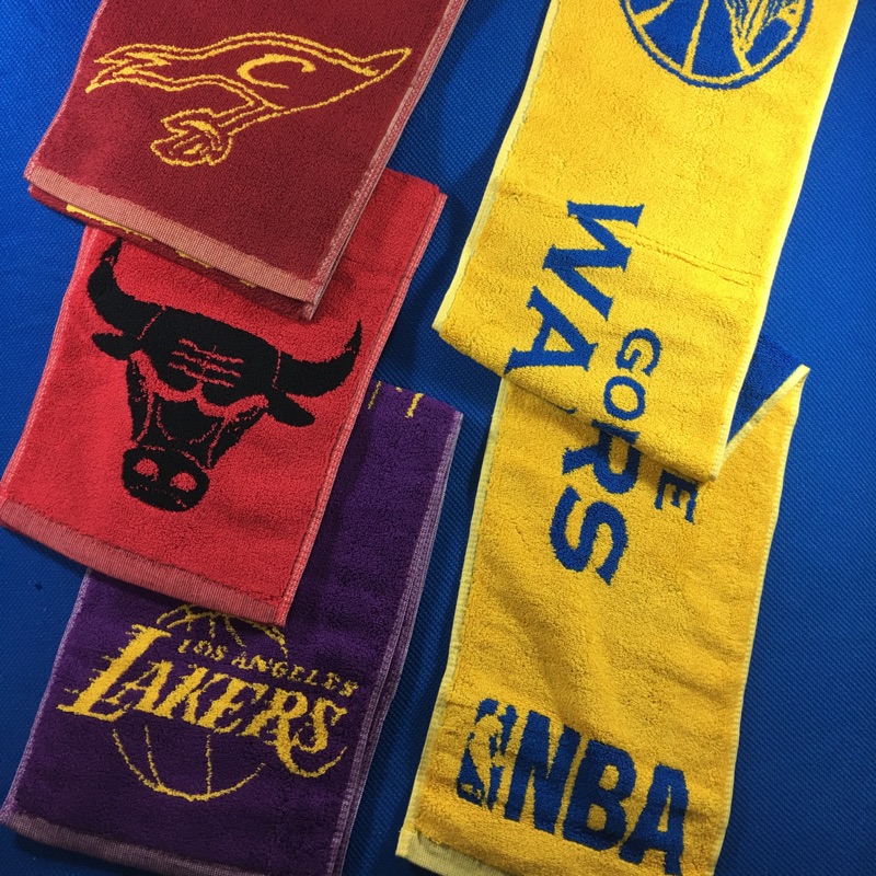 NBA官方授權 窄版運動毛巾 長版 正品 22cmX104cm 純棉