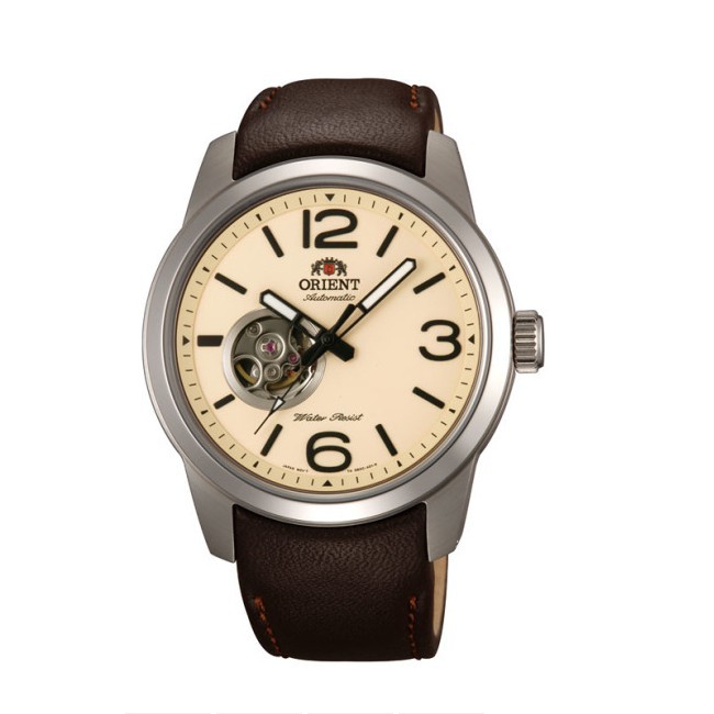 ORIENT東方錶 運動型半鏤空機械錶 皮帶款 FDB0C005Y