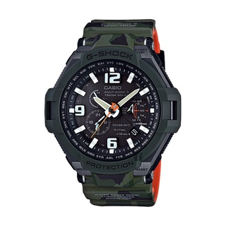 【CASIO G-SHOCK】挑戰極限軍事迷彩太陽能電波運動腕錶-綠 GW-4000SC-3A