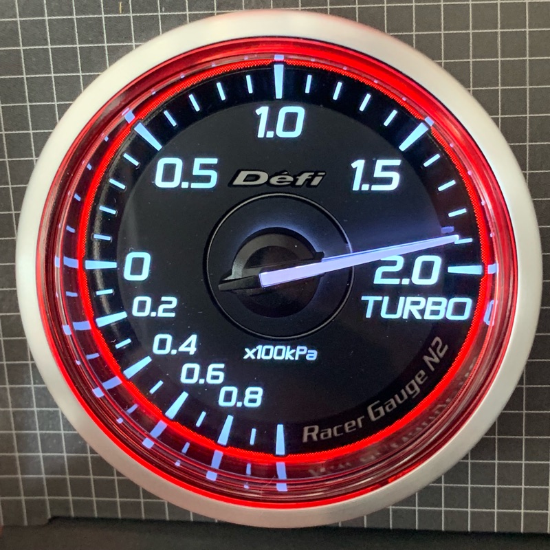 Defi N2 渦輪錶 2.0 Bar 免控制盒  紅圈（全新 日本正品)