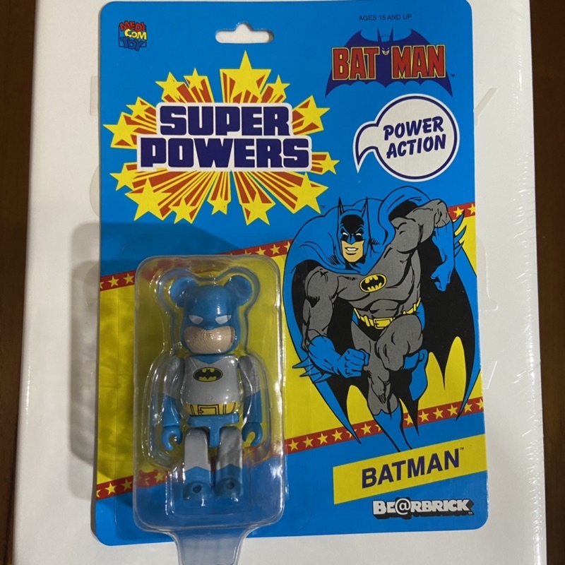 現貨 be@rbrick 100% 蝙蝠俠 batman super powers 早期 漫畫版 吊卡式包裝