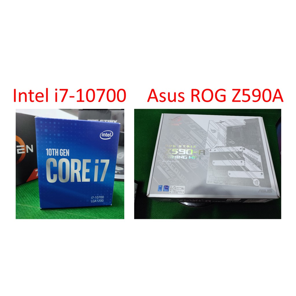 Intel Core i7-10700 中央處理器 + ROG STRIX Z590-A GAMING WIFI