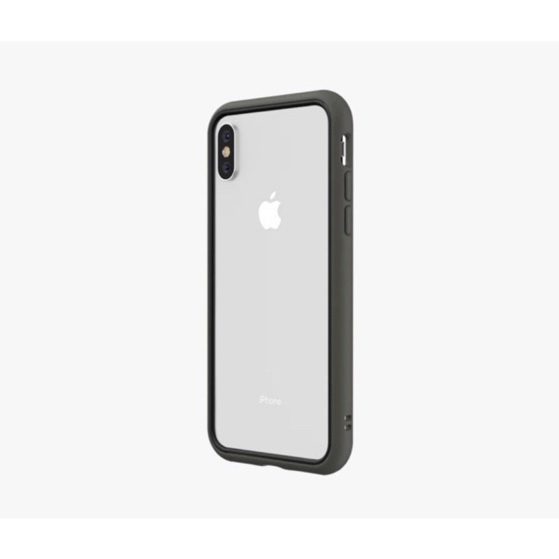【二手】iPhone Xs犀牛盾 防摔邊框手機殼 泥灰色