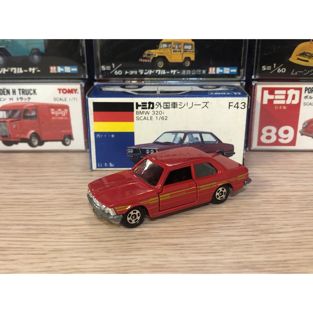 Tomica 日本製 藍盒 no.F43 BMW 320i 寶馬 紅色 絕版