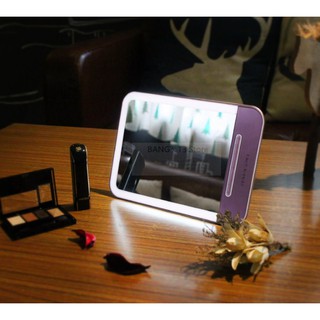 BANG LED化妝鏡 平板化妝鏡台 化妝鏡 攜帶方便 女生 鏡子【HB12】