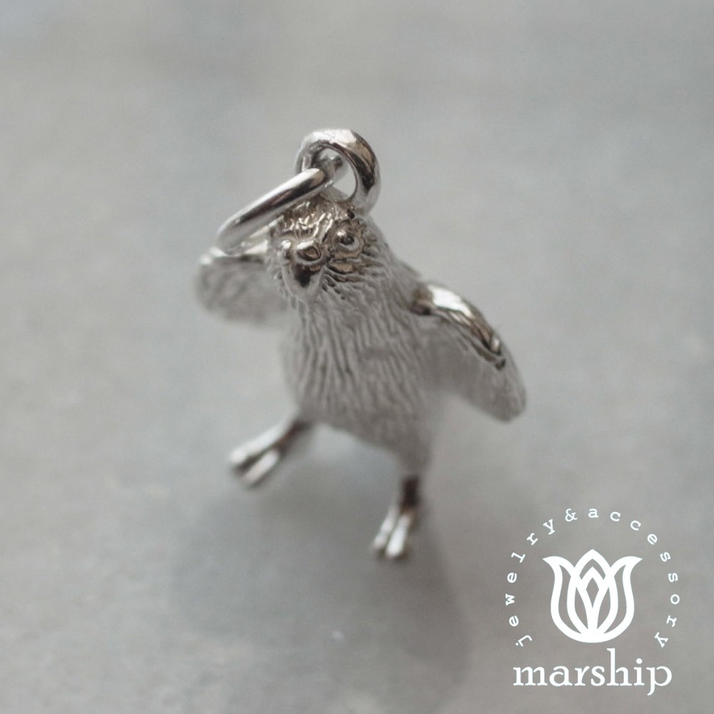 Marship 日本銀飾品牌 鸚鵡項鍊 開心學走路款 925純銀 亮銀款