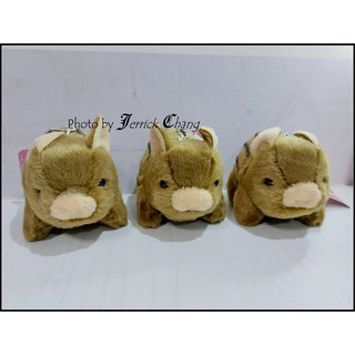 [JERRICK的賣場] - (夾娃娃機戰利品) 絨毛玩具 3吋 玩偶 娃娃 山豬 條紋豬 野豬 吊飾