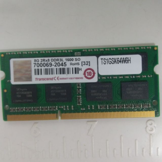 創見DDR3L 1600 8G