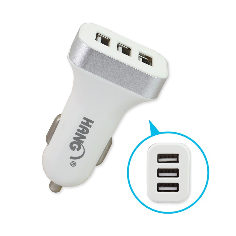 3usb 旅行汽車車充車用充電器usb車充usb充電器3孔車充車載充電器 蝦皮購物