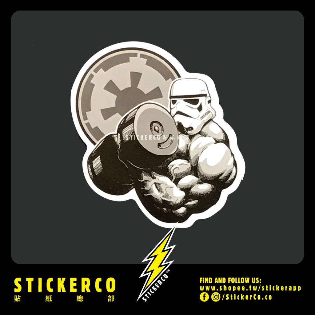防水貼紙星 戰sw 筋肉人 D0 Sticker 貼紙總部pvc防水貼紙行李箱貼紙安全帽貼紙 蝦皮購物
