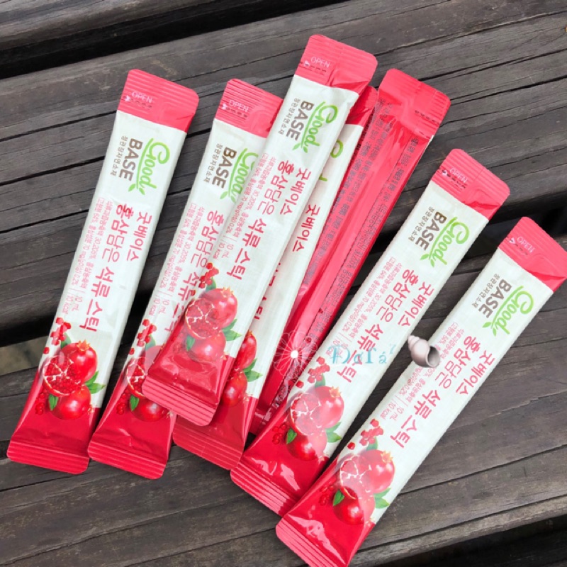 現貨】韓國正官庄 GoodBase 高麗蔘紅石榴精華飲 Stick 1包x10ml 2022.05 蘇志燮 正官莊