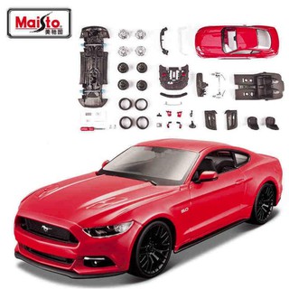 阿莎力2店 組裝 DIY 美馳圖 Maisto 1:24 福特 野馬 模型車 合金 1/24