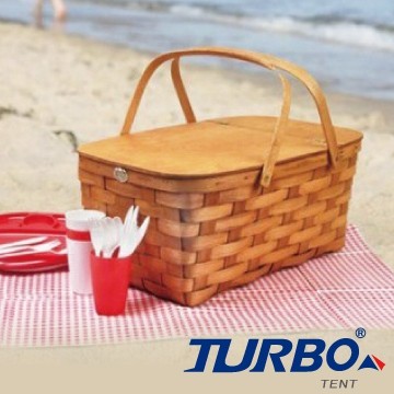 Turbo Tent - 木質美國手工精編野餐籃