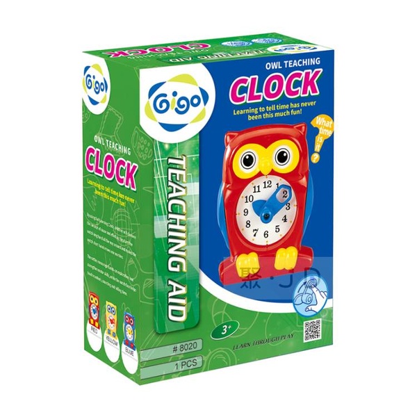 聚聚玩具【正版】智高 GIGO #8020 貓頭鷹教學鐘 (款式隨機)