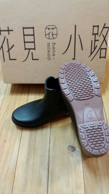 花見小路和風雨鞋 黑 京都手作鞋 防水短靴 蝦皮購物