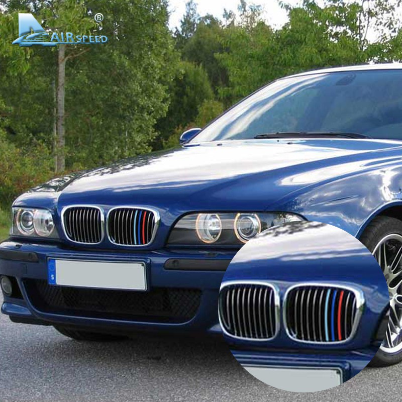 適用 BMW 寶馬5系 E39 M5 1997-2003 水箱罩 三色卡扣條 中網三色卡扣 豬鼻子三aejay美品店