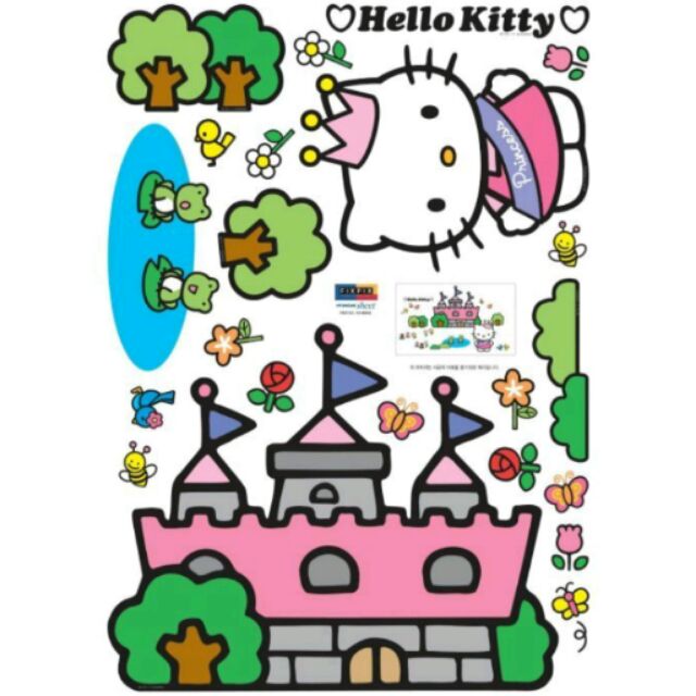 韓國進口Hello Kitty 萬用兒童房 遊戲房 裝飾壁貼