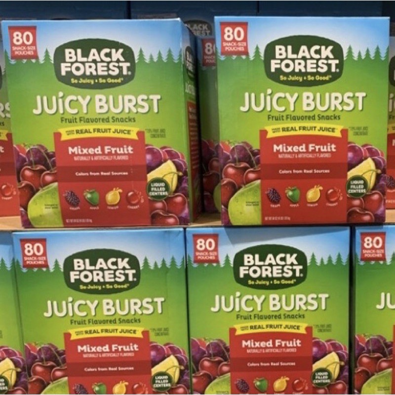 好市多代購特價 BLACK FOREST 果汁爆漿軟糖 JUICY BURST