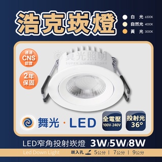 【DanceLight 舞光】浩克崁燈 3W 5W 8W 5cm 7cm 9cm 櫥櫃燈 小崁燈 崁燈