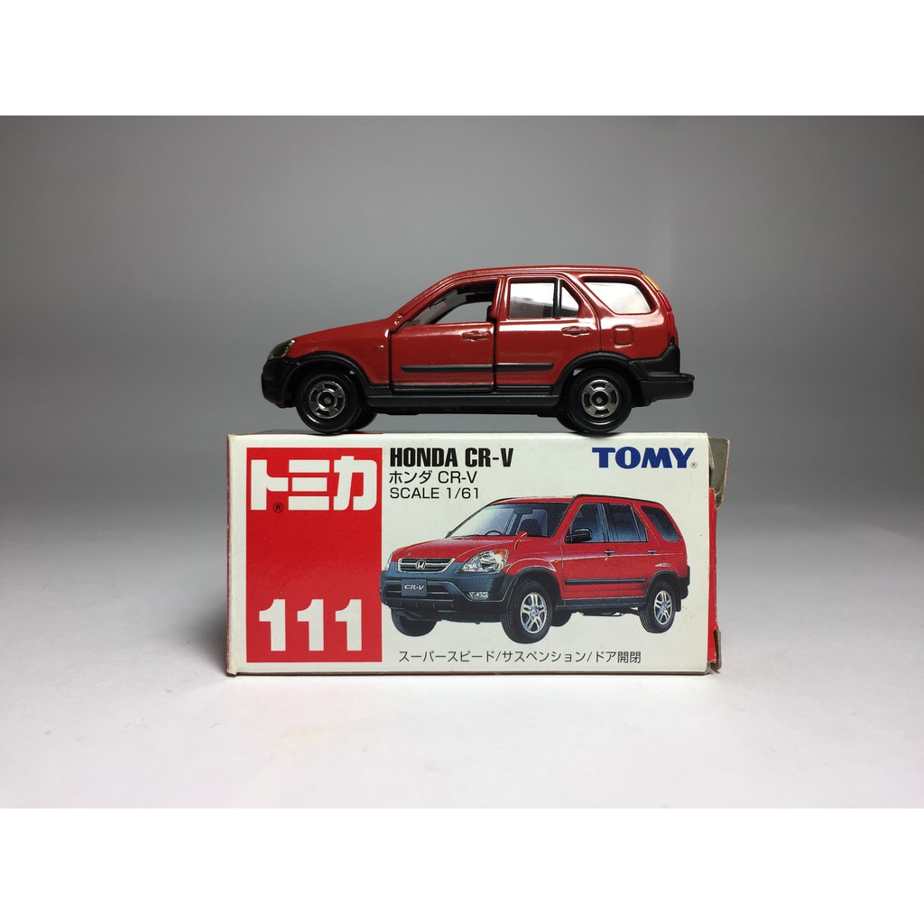 絕版逸品【TOYEE】TOMICA #111 HONDA CR-V 舊藍標 休旅車 紅色
