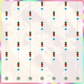 【DIY珠簾材料包】五行開運水晶簾PSF531●各種尺寸。客製化量身訂做●可選購《我們幫你做到好的完成品》