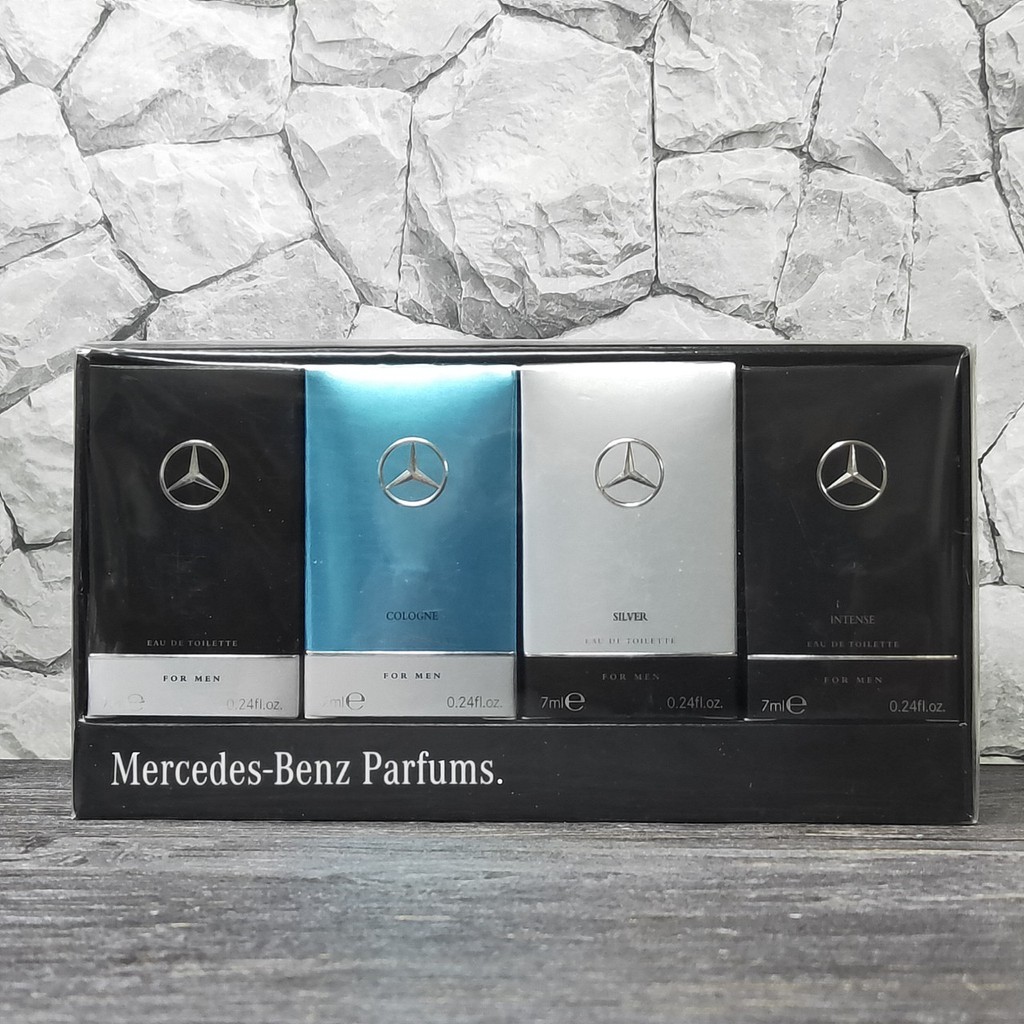 Mercedes Benz 賓士男性淡香水小香水禮盒組7ml 4入組淡香水香水小香禮盒小香禮盒套組 蝦皮購物