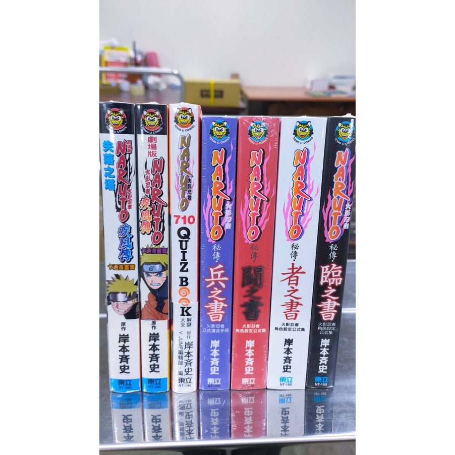 【樂辰書店】火影忍者秘傳 臨之書/兵之書/鬥之書/陣之書/者之書/烈鬥繪卷/十年百忍(送書套)   _東立出版