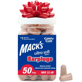 Mack's 膚色 超軟耳塞 降33分貝 50對 Ultra Soft Foam Earplugs macks