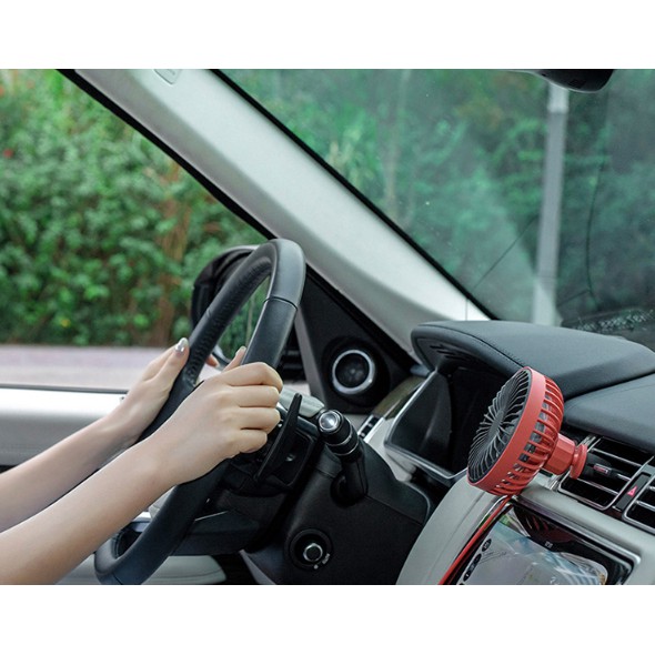 促銷 汽車電風扇 超強風汽車車用冷氣出風口空調風扇 USB汽車風扇車用風扇車載電風扇