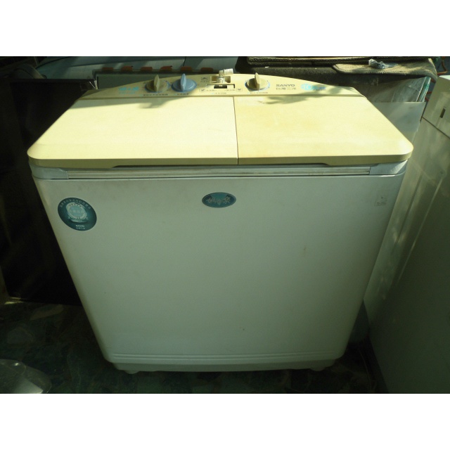 SANYO 三洋&lt;媽媽樂&gt;電動洗衣機(雙槽)~型號SW-1065~10公斤~使用電壓AC110V