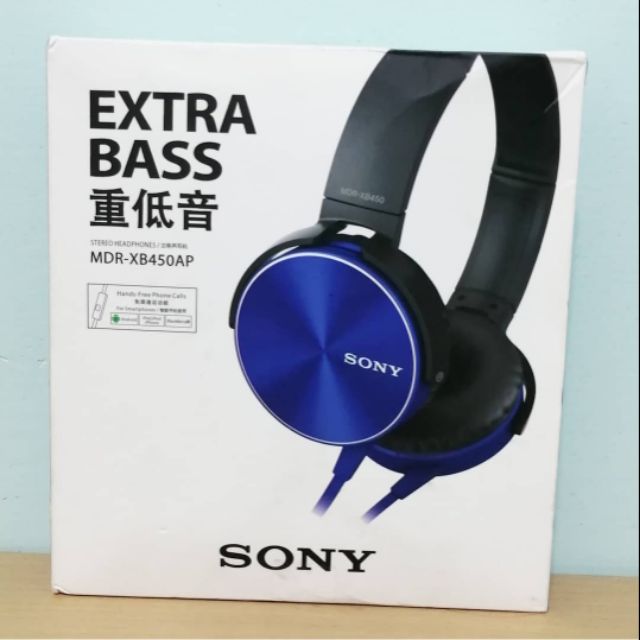 【SONY】EXTRA BASS重低音頭戴式耳機 MDR-XB450AP