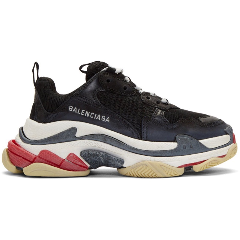 ～克莉絲丁時尚衣櫥～ Balenciaga Triple S 黑紅色 復古老爹鞋