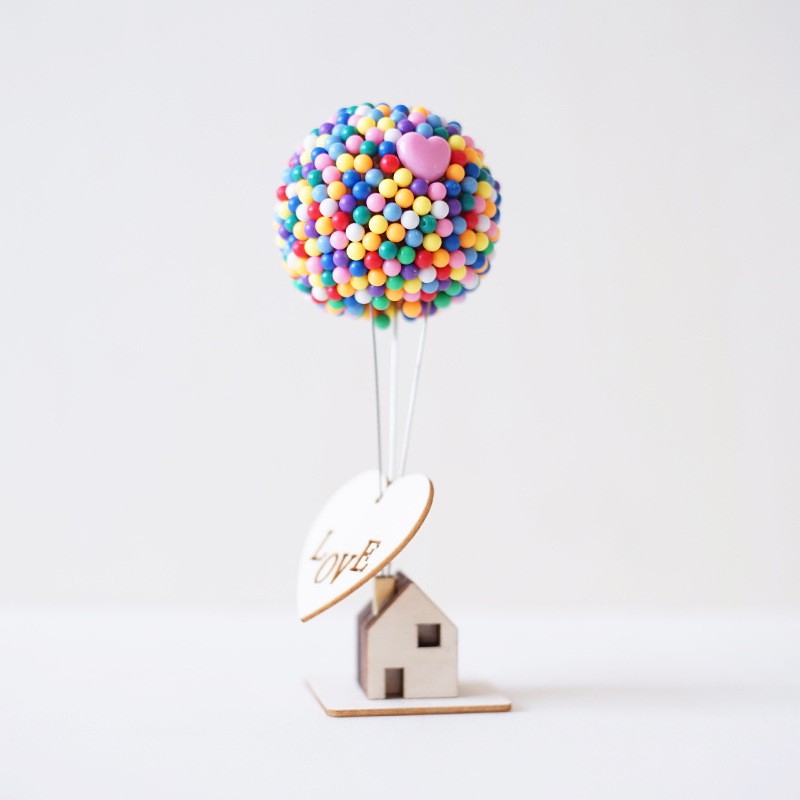 （滿199發貨）迪士尼飛屋環游記氣球小木屋diy手工創意生日禮物女告白氣球擺件