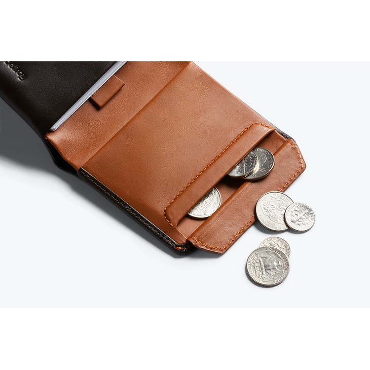 【Bellroy 皮夾】澳洲超輕薄深褐色皮夾 Coin款，RFID短夾可放零錢，真皮直式最多可放8張卡