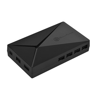 SilverStone 銀欣 LSB02-E風扇燈光控制器 黑色 硬派精璽