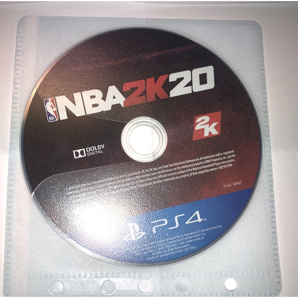 【阿融店】好東西100％ PS4 NBA 2K20 中文版 裸片 二手品
