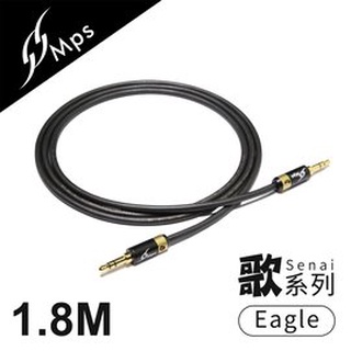 【風雅小舖】【MPS Eagle Senai(歌) 3.5mm AUX Hi-Fi對錄線-1.8M】適用播放器/手機