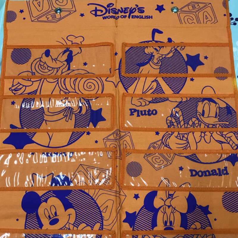 全新：寰宇迪士尼 字卡學習 字卡袋 掛袋 收納袋